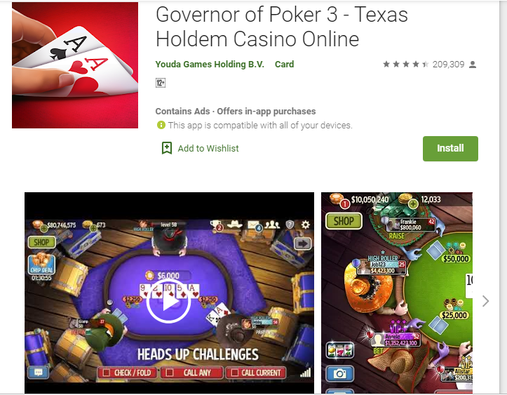 Governor of Poker 3 App