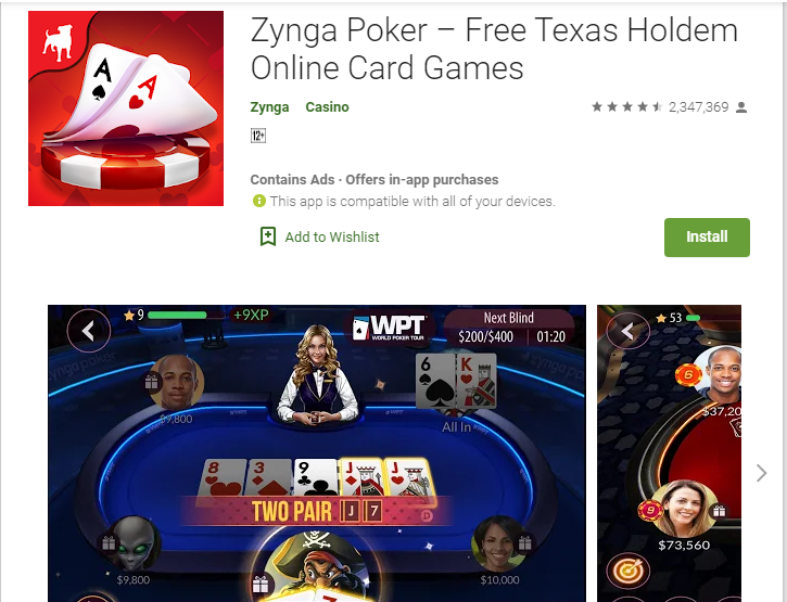 Zynga android app