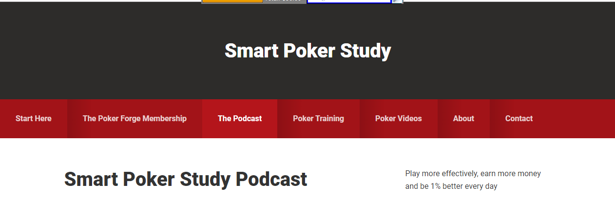 Smart Poker Study Podcast